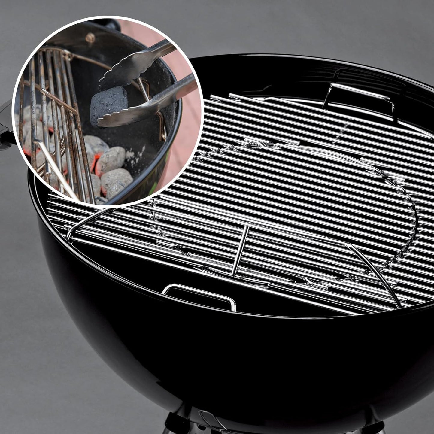 Abnehmbarer Grillrost für Holzkohlegrills, Silver