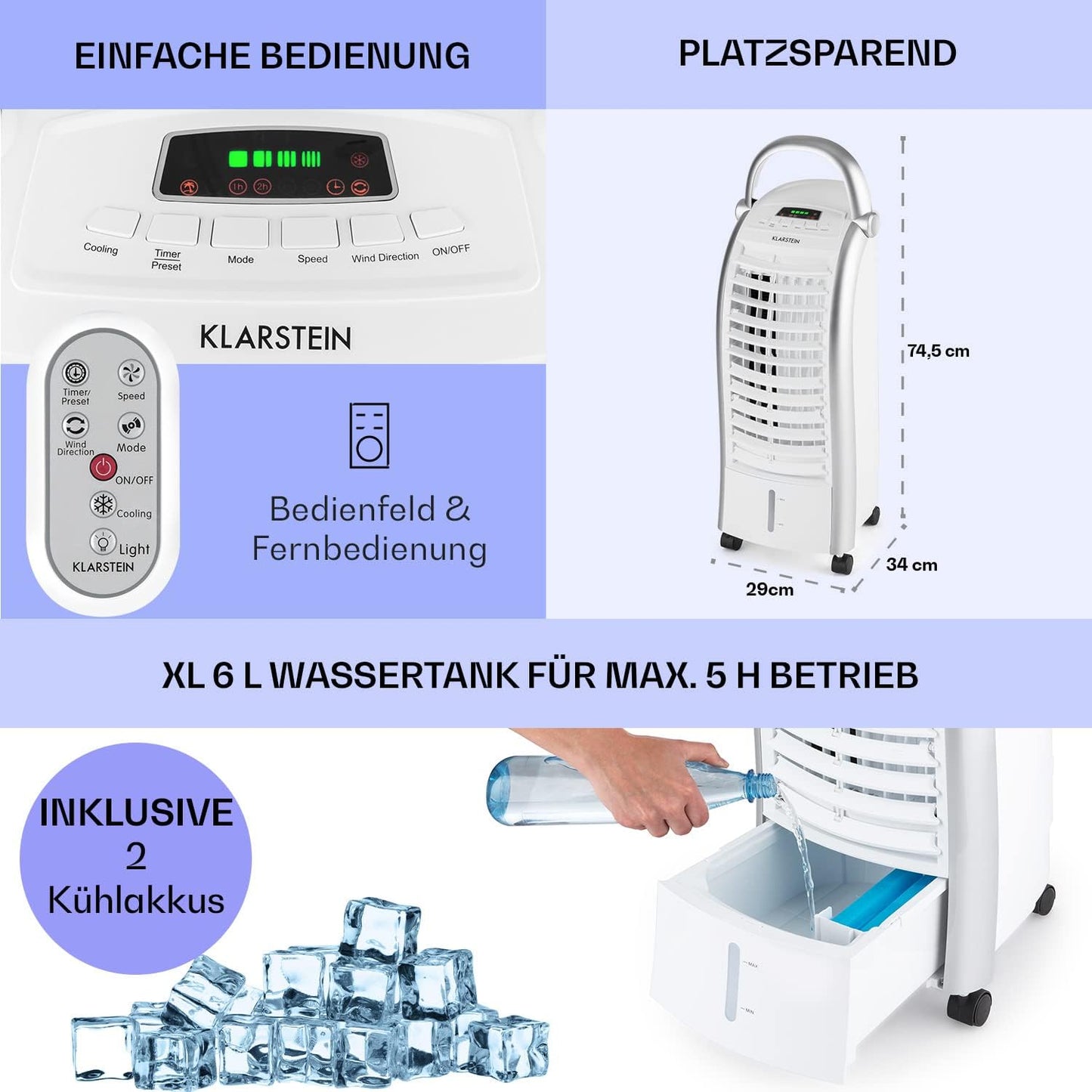 Luftkühler ACO6-Maxfresh-W, Weiss