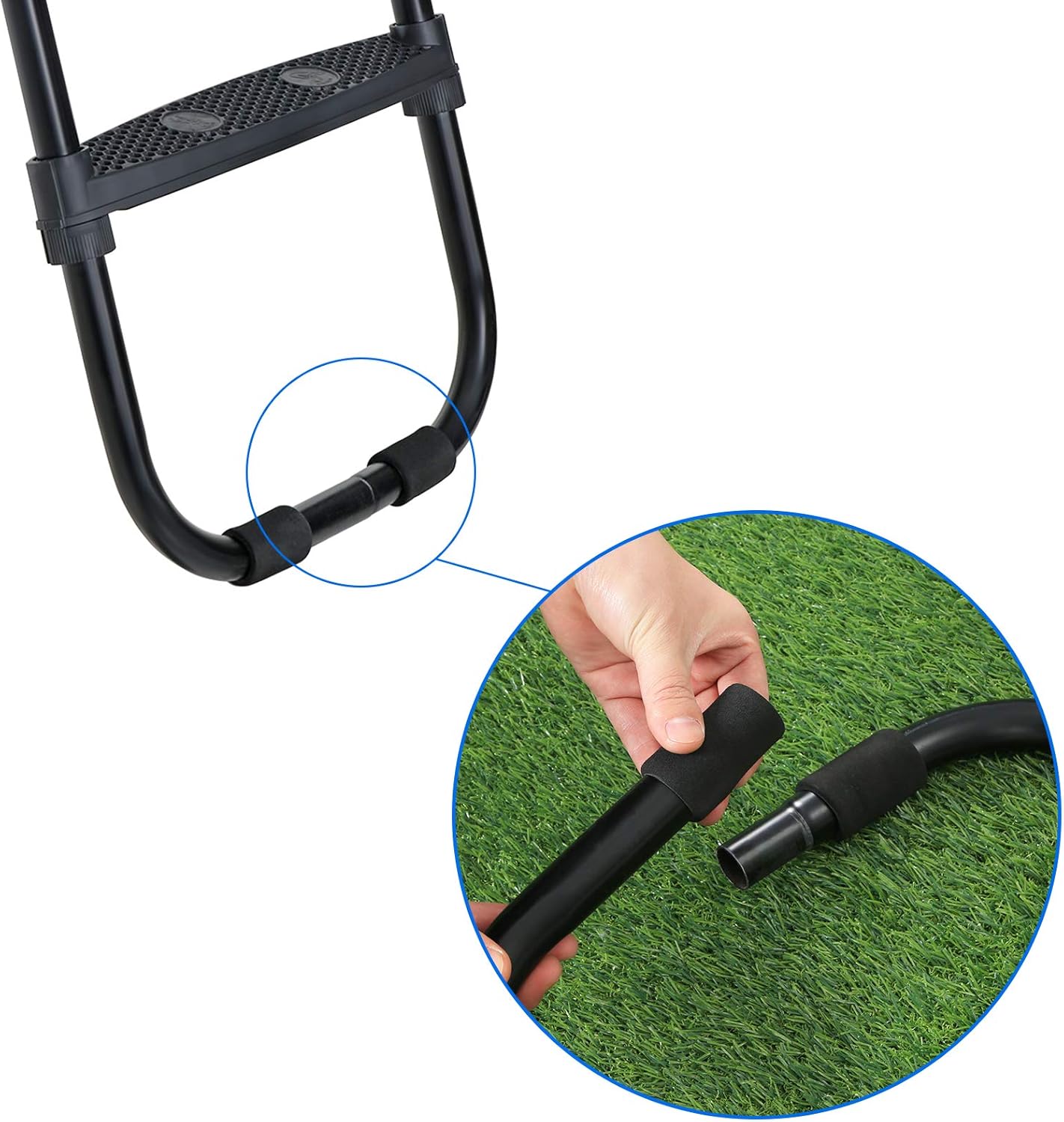 Trampolinleiter mit rutschfesten Stufen, 96.5 x 40.6 cm