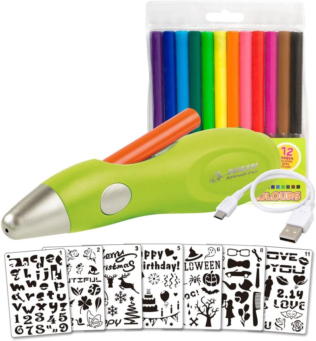Airbrush Fun, 20-teiliges Set