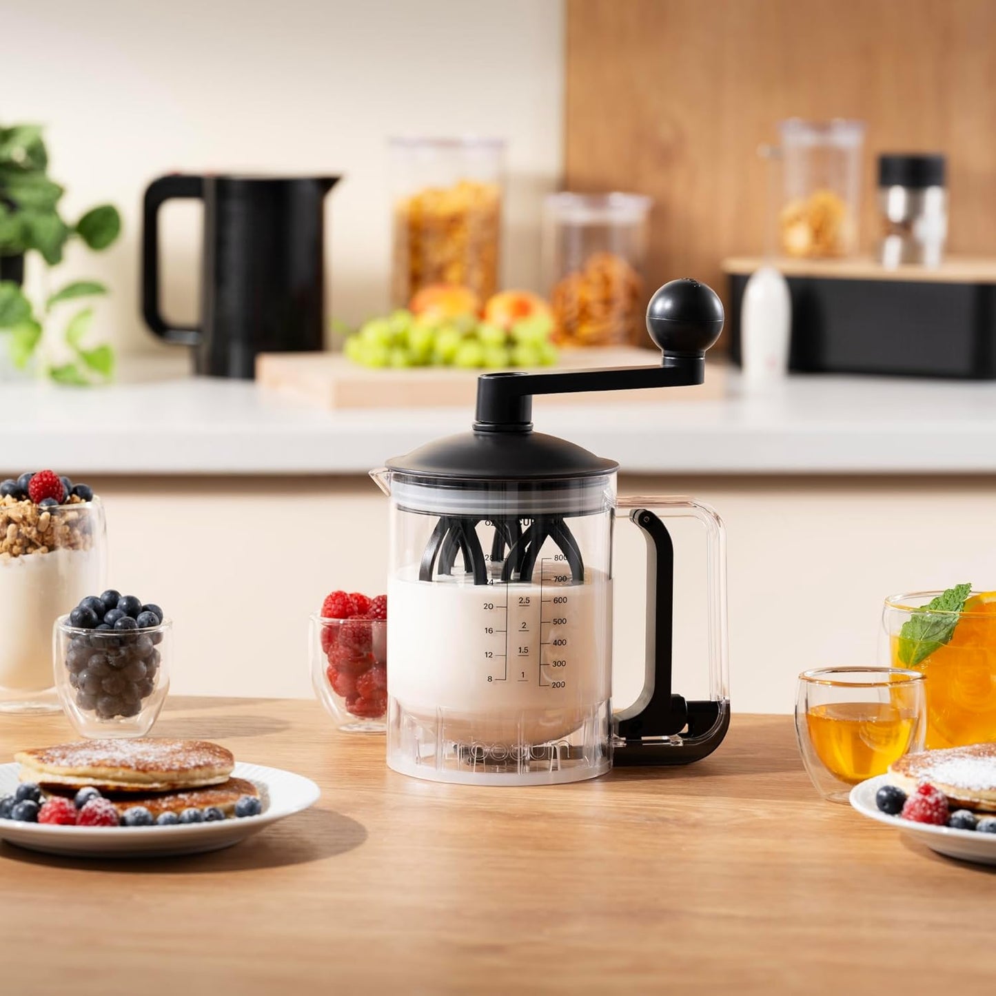 Pfannkuchenmixer, 28Oz Schwarz