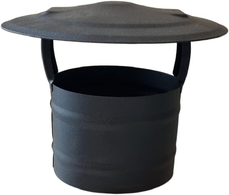 Regenhaube für Ofen- und Kaminrohr, Ø 130 mm, 130 mm