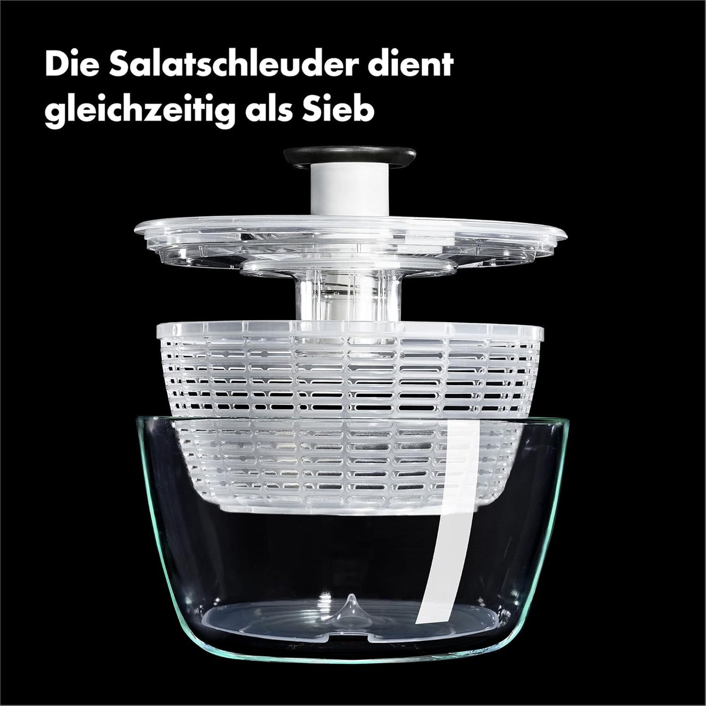 Good Grips Salatschleuder, Glas - Gross