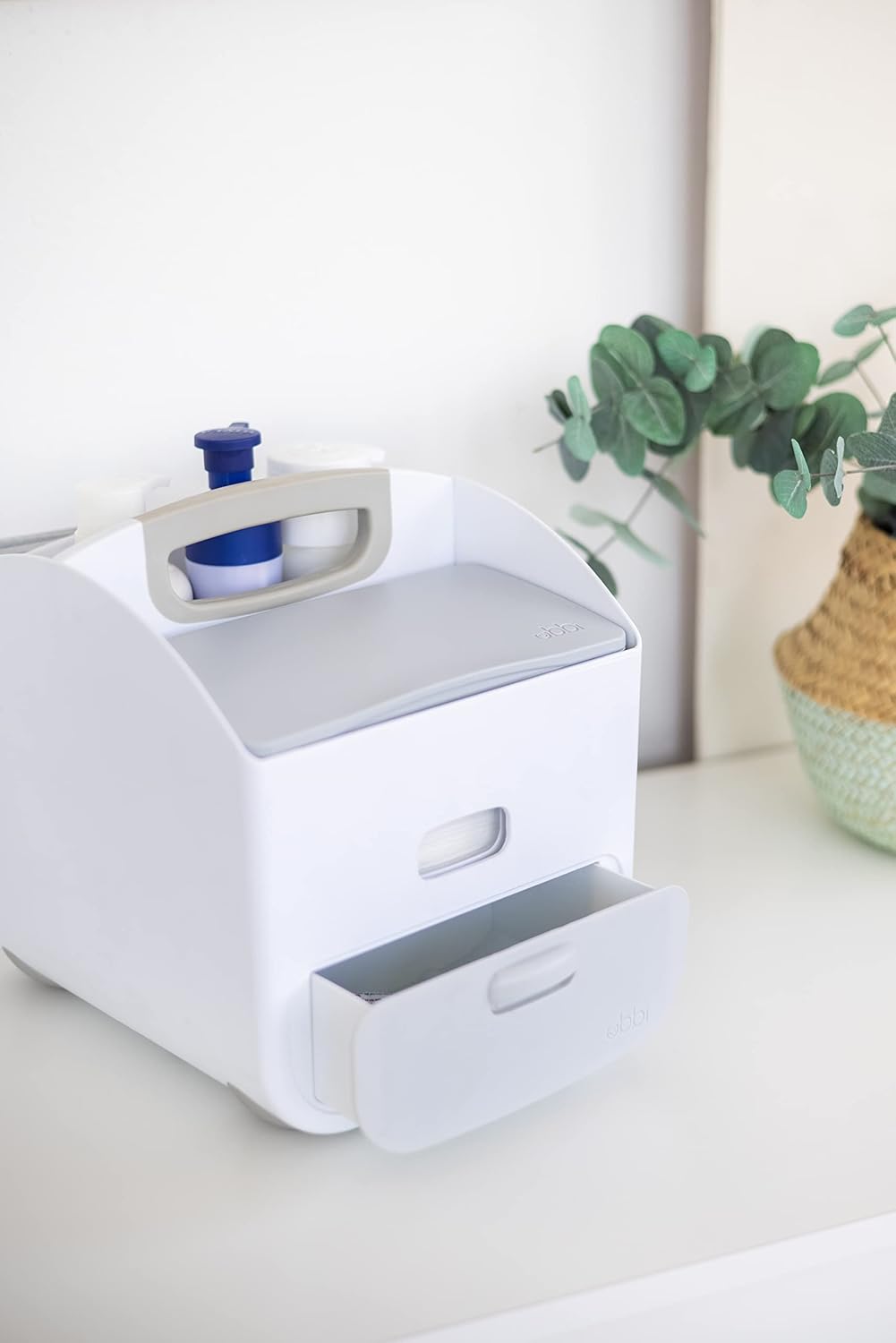 Wickeltisch-Caddy, Grey Nappy Caddy