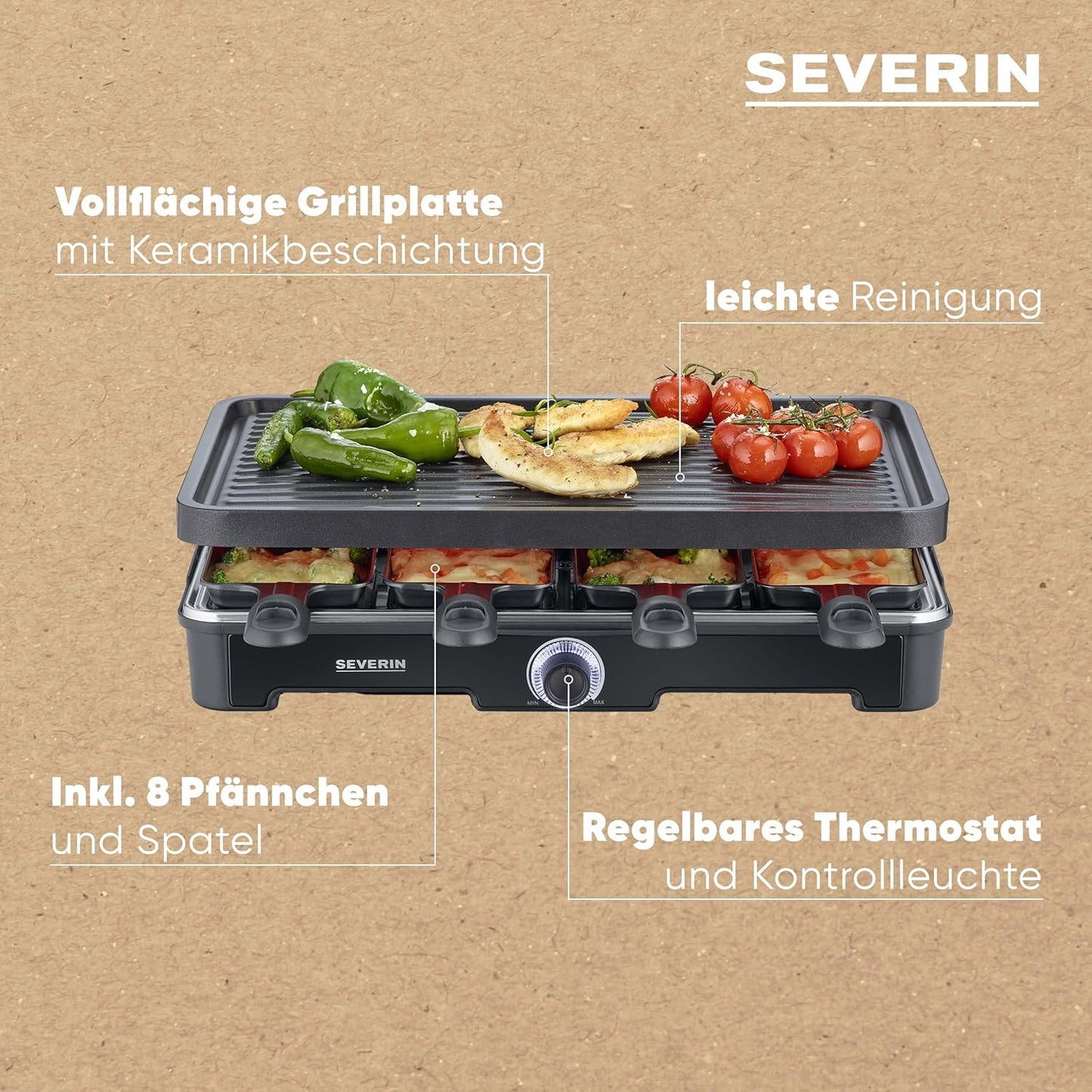 Raclette Grill RG 9670, NEU: Design Raclette