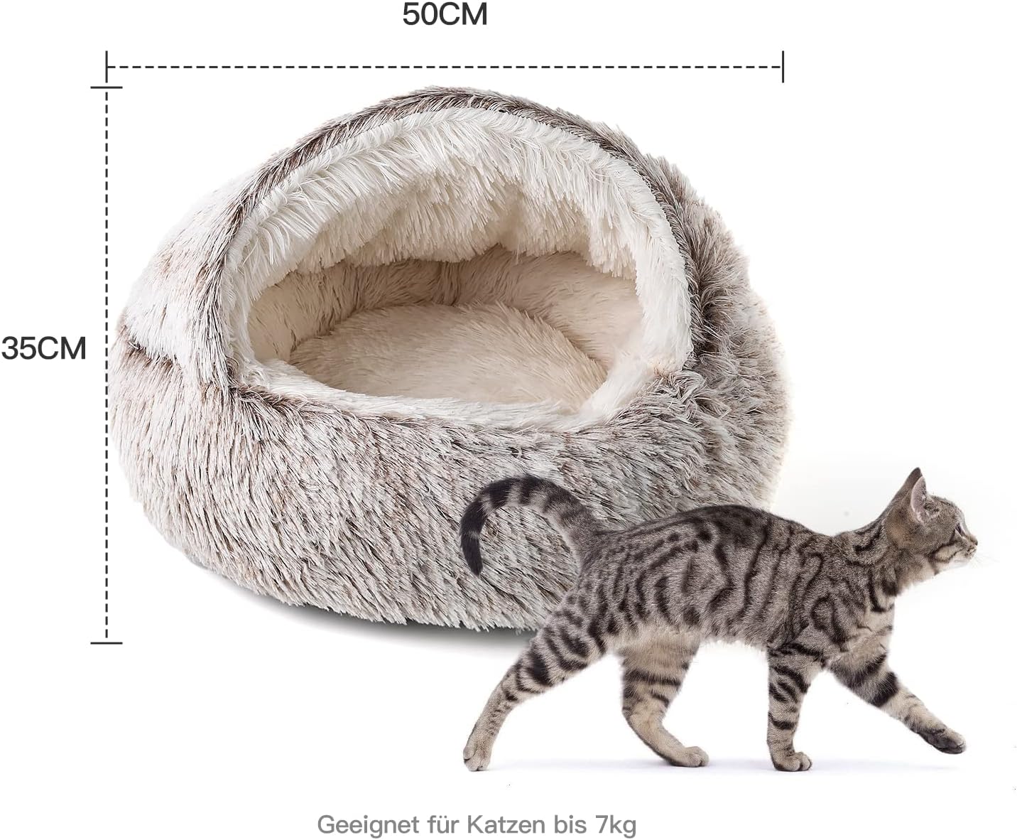 Katzenbett Fluffy, Kaffee-1
