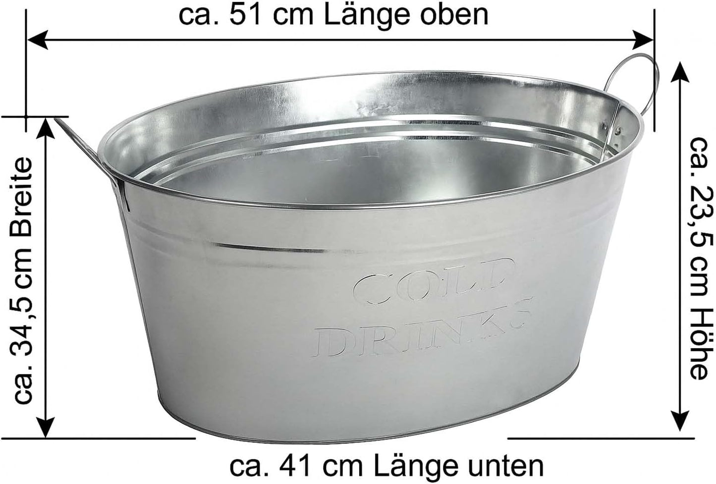 Getränkewanne mit Henkel, 6 Stück