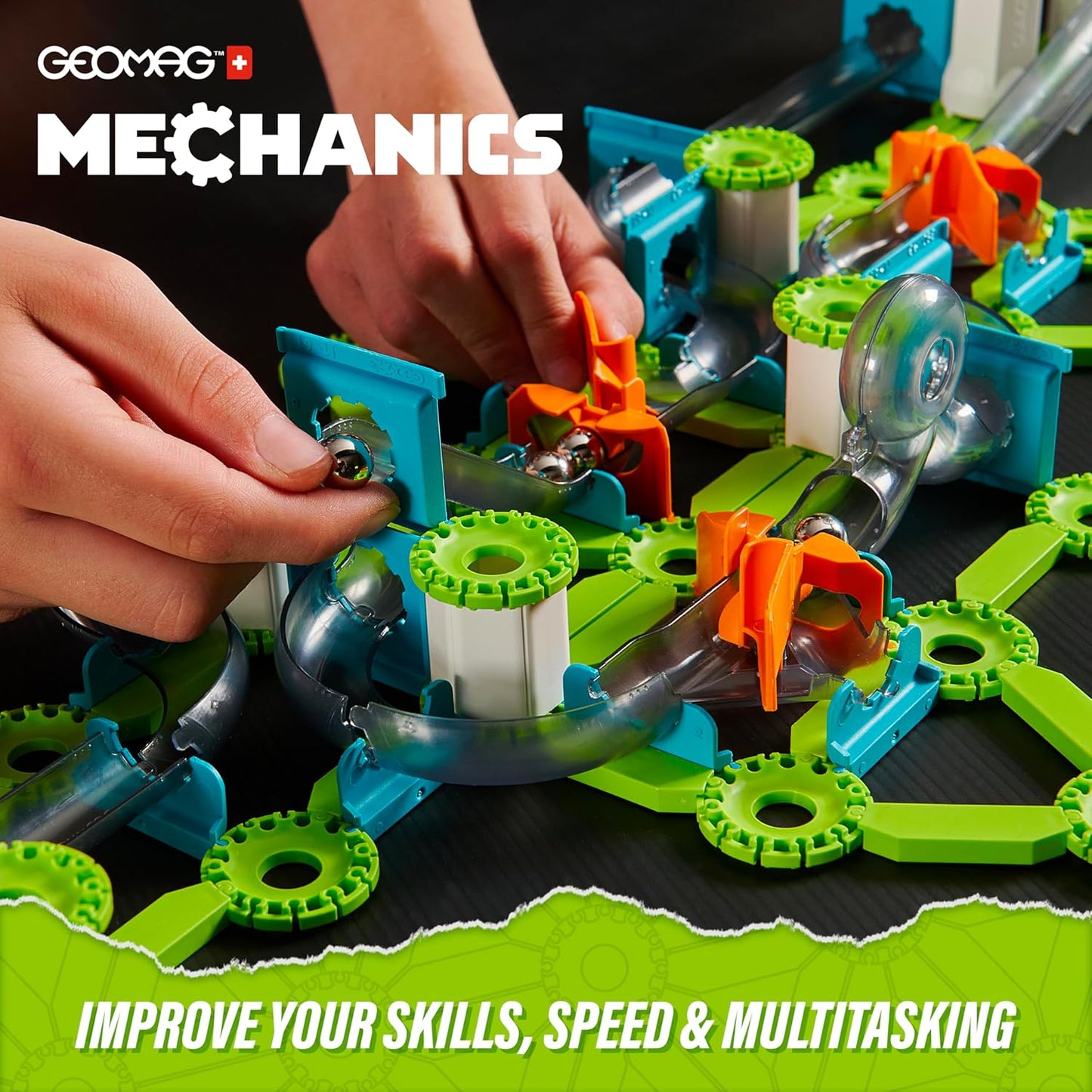 Mechanics Gravity Loops & Turns, 130 Stück Green