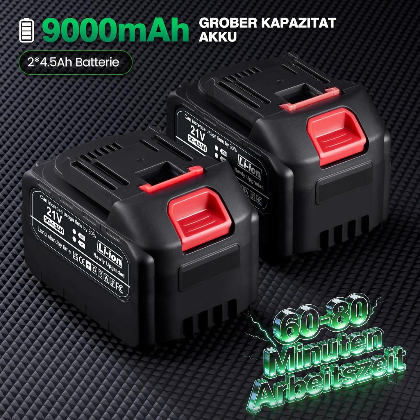 6-in-1 Akku-Rasentrimmer mit Unkrautbürste