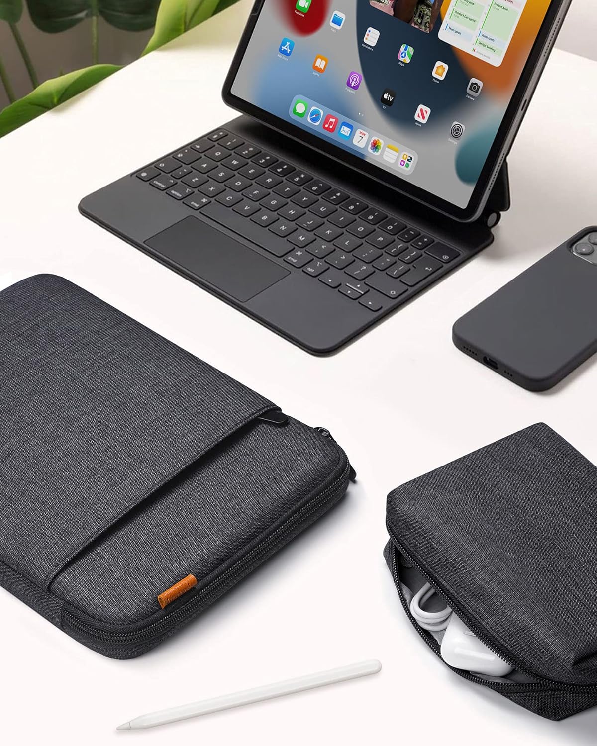 360° Rundumschutz Laptoptasche für 13 Zoll MacBook, 13 Zoll Schwarz