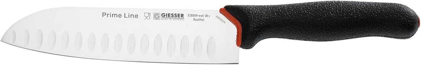 Santoku Messer mit Kullenschliff, M