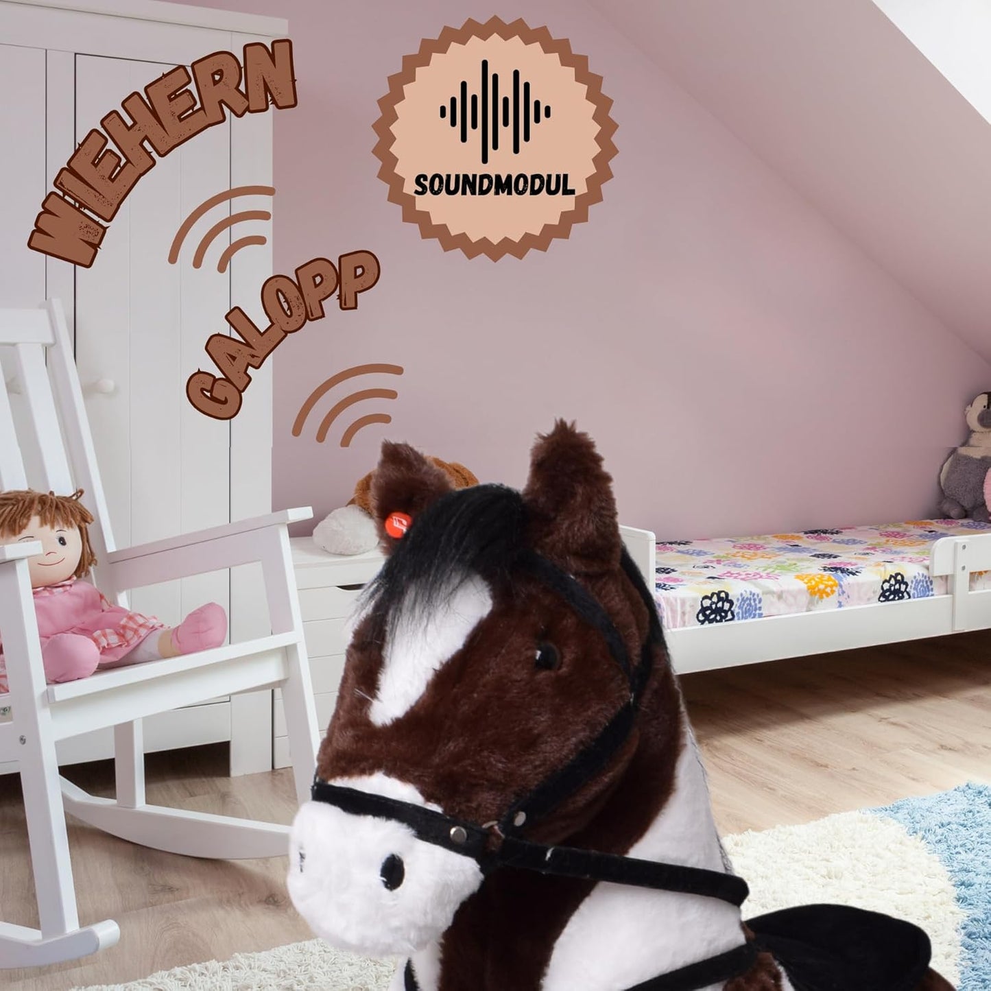 Reitpferd mit Sattel