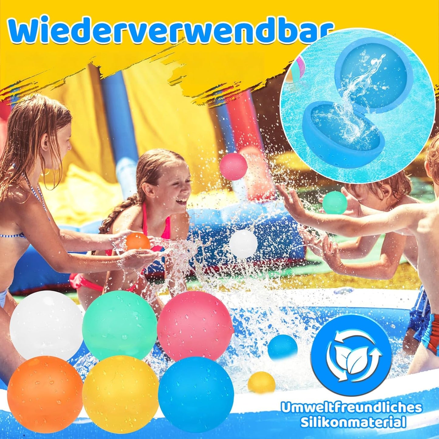Wiederverwendbare Wasserbomben, Sq01-16