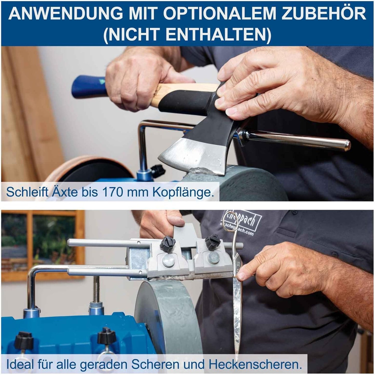 Nass-Schleifsystem Tiger 7000s mit Schleifstein, abgewinkelt
