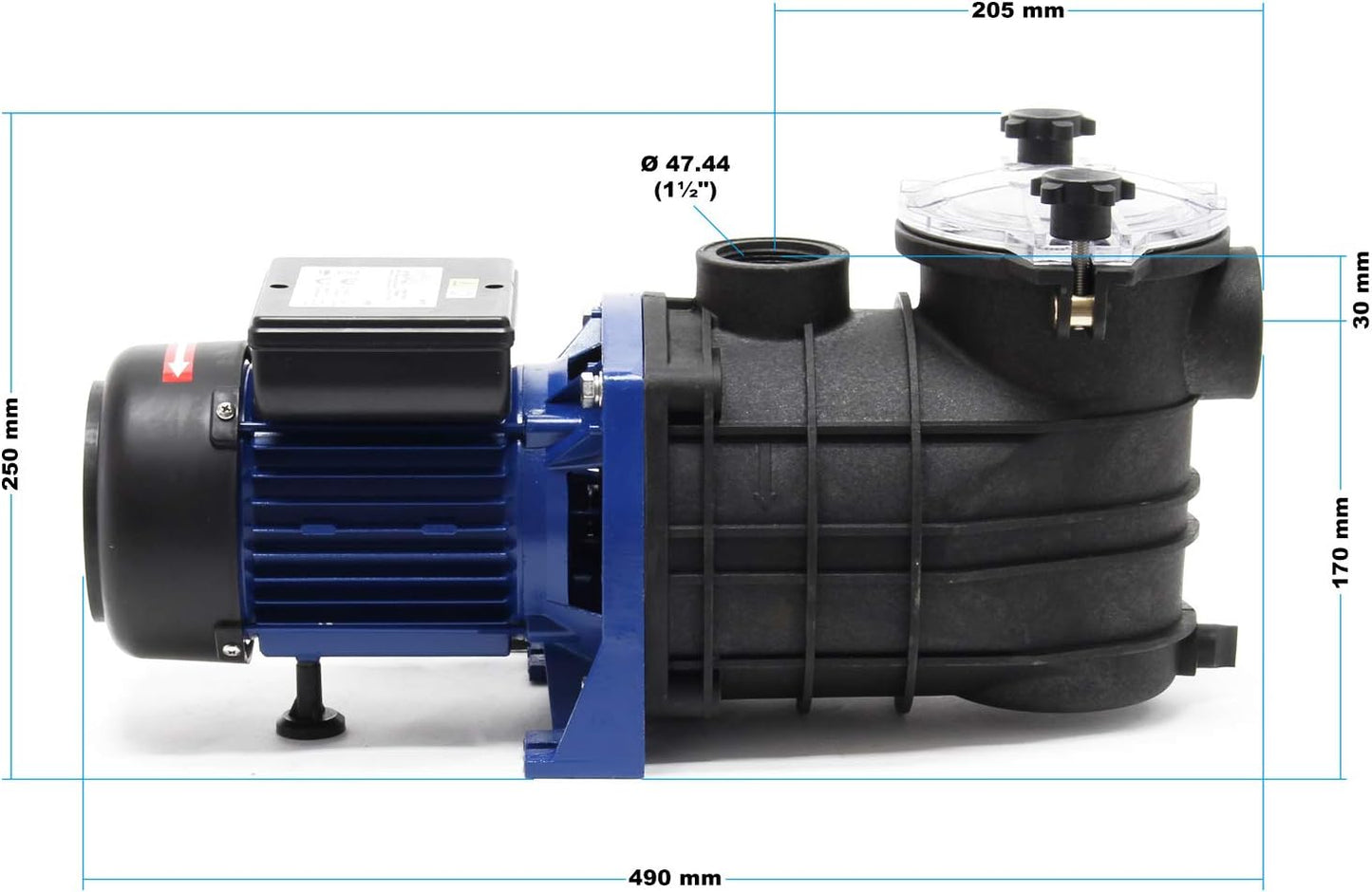 Schwimmbadpumpe, 15000 l/h 750 W