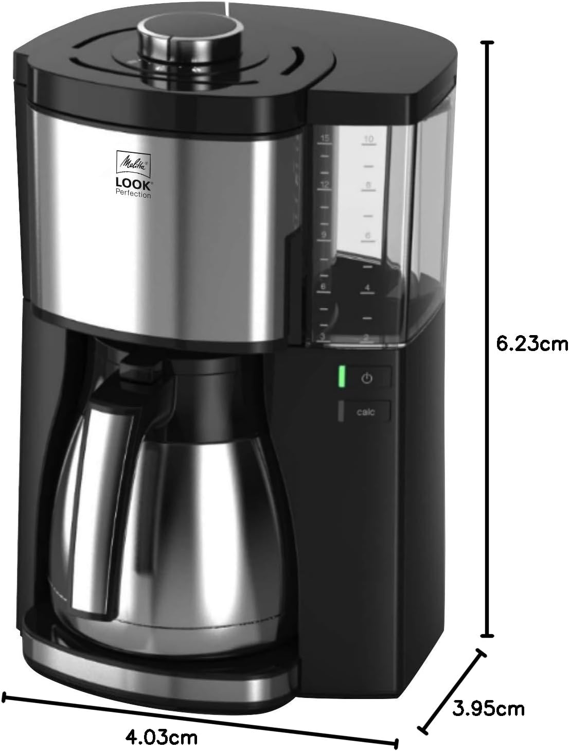 Look Therm Perfection Filterkaffeemaschine, Schwarz mit Thermkanne
