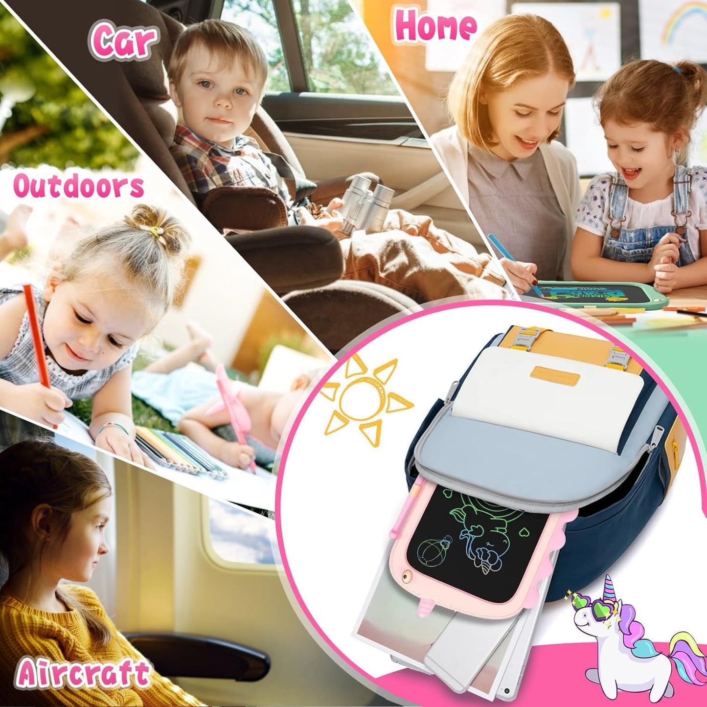 Schreibtafel für Kinder, Rosa