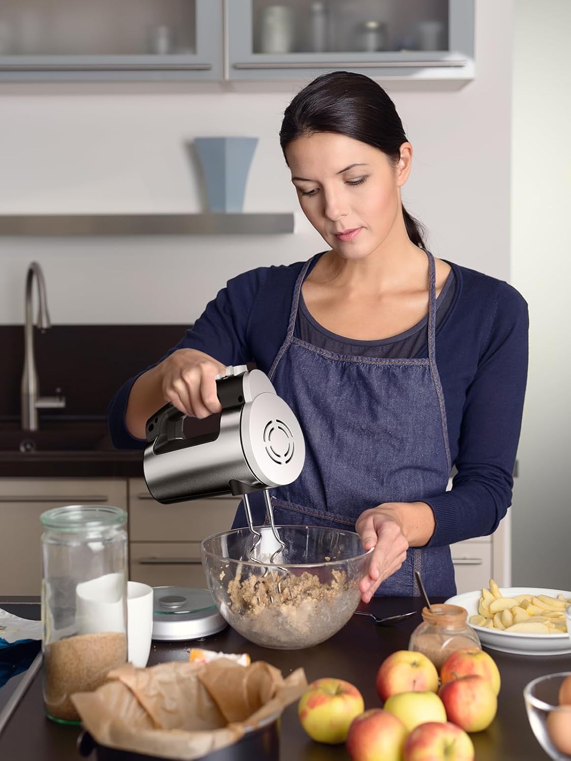 Elektrischer Handmixer, Schwarz