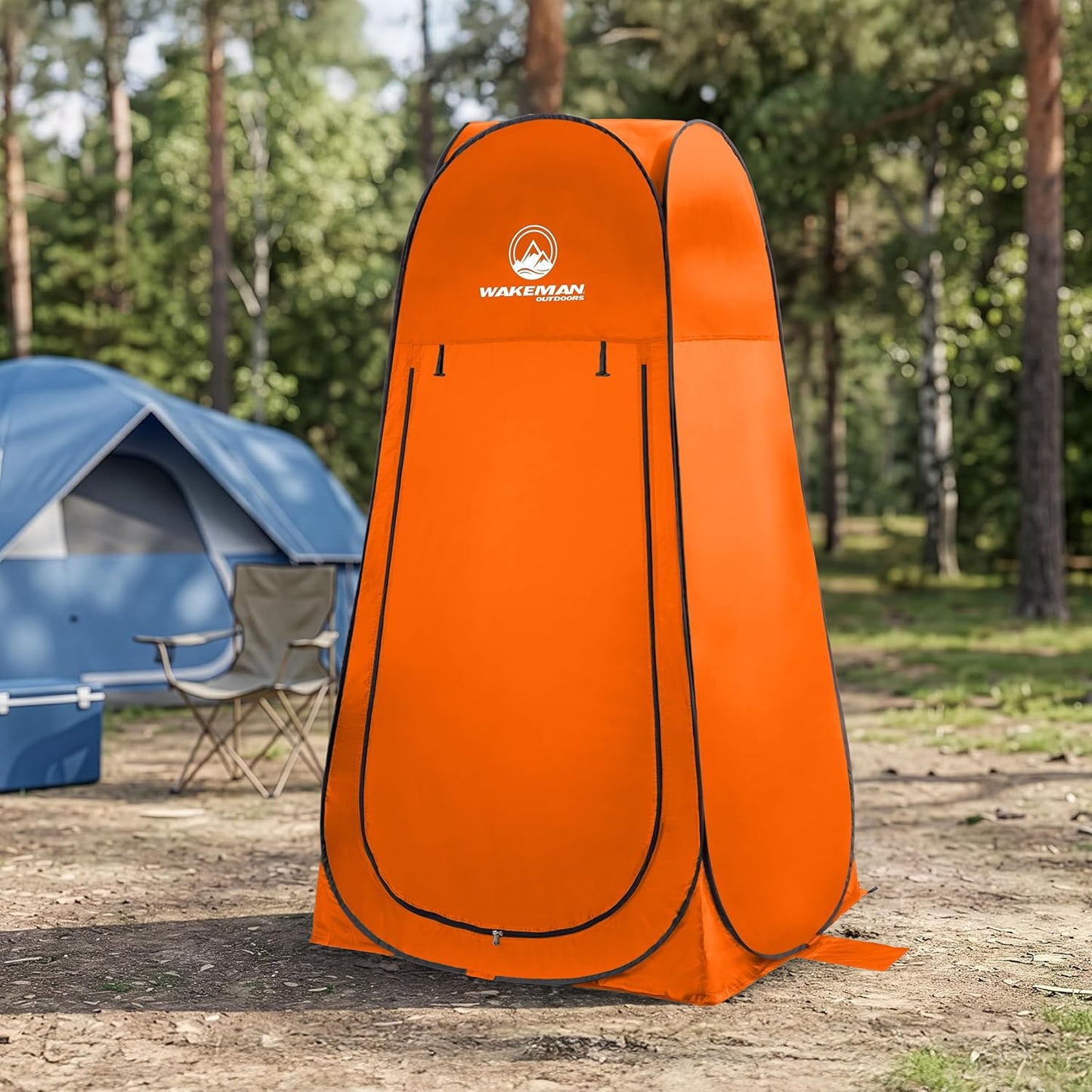 Pop-Up Sichtschutz-Duschzelt, Orange