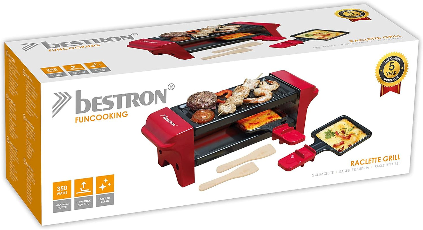 Mini Raclette-Grill, Rot