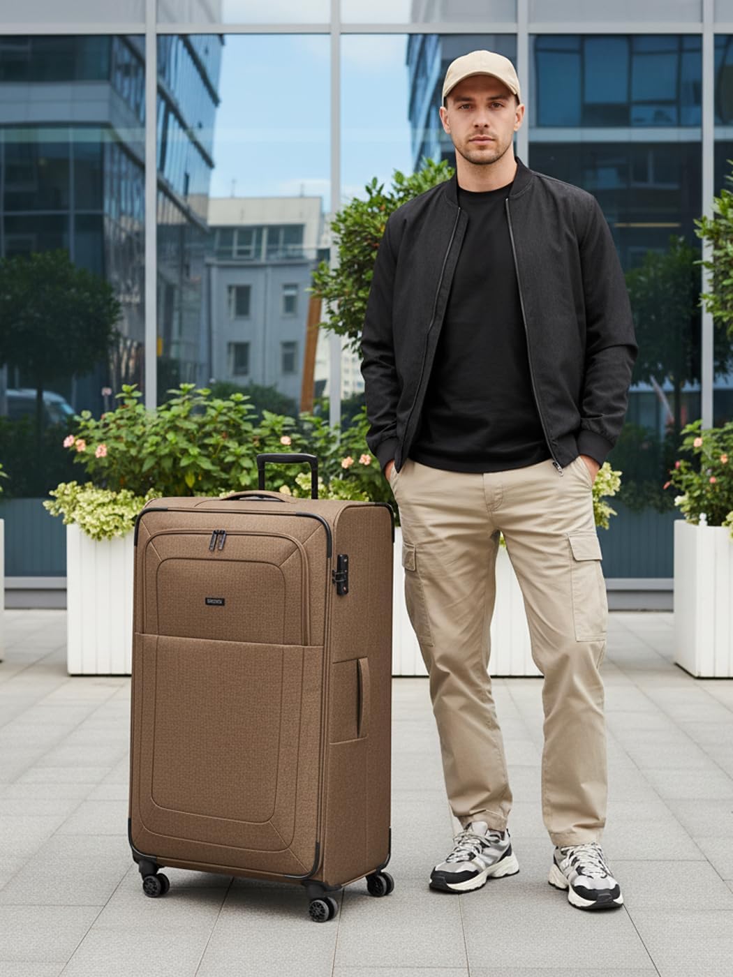 Jumbo Trolley, Coffee XL Sondergröße (90 cm) 4-Rad