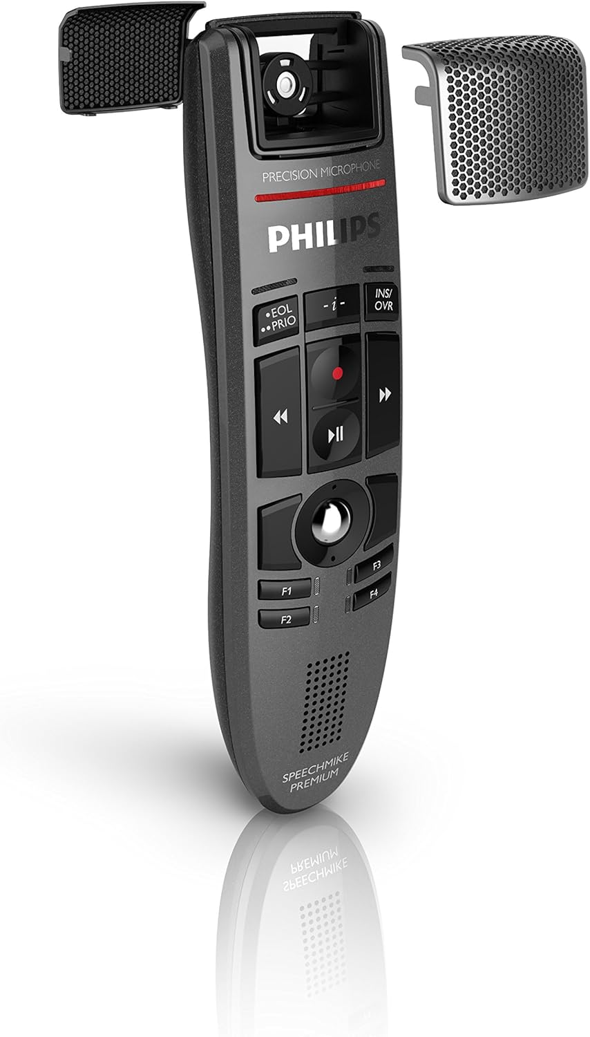 LFH3500 SpeechMike Premium USB-Diktiermikrofon, Anthrazit Bedienung per Drucktasten Single