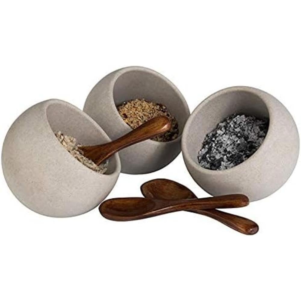 Servierschalen Moon, Beton-grau Ø 8 cm