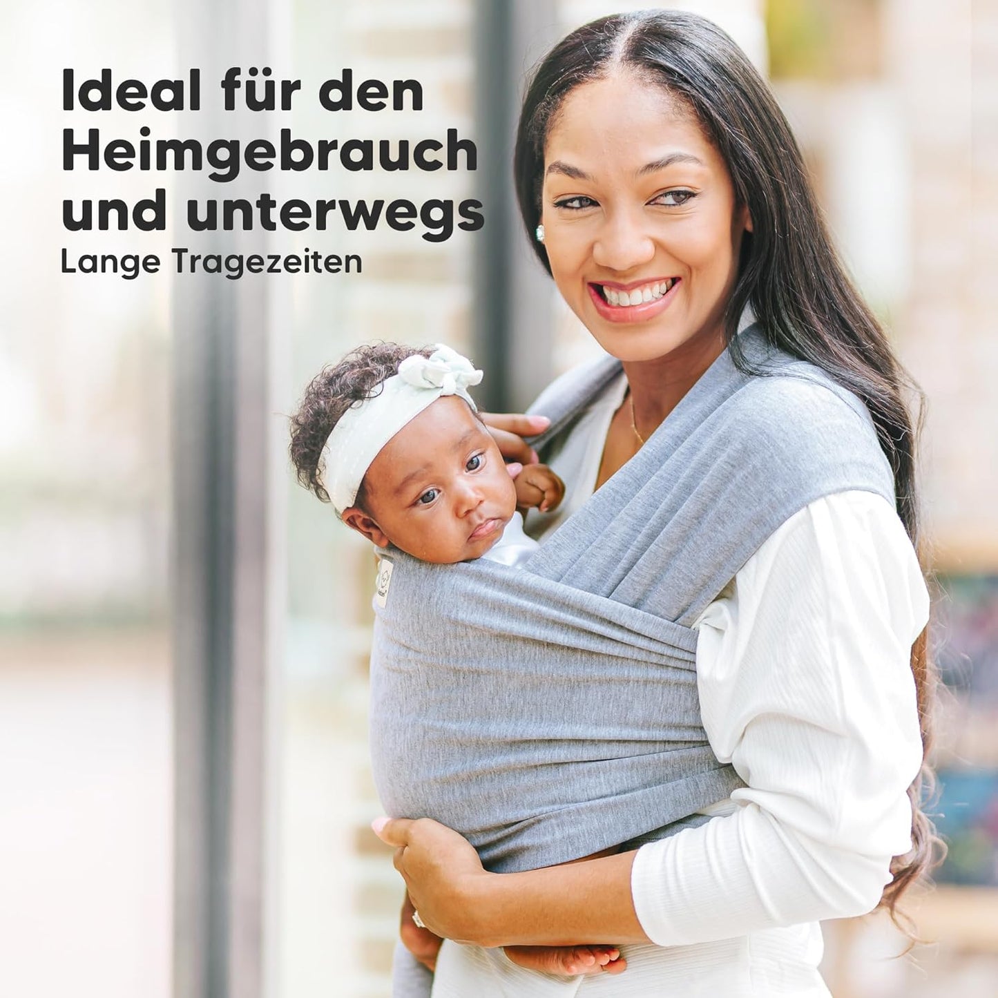 Baby Tragetuch, Einheitsgrösse (1er Pack) Stone Gray
