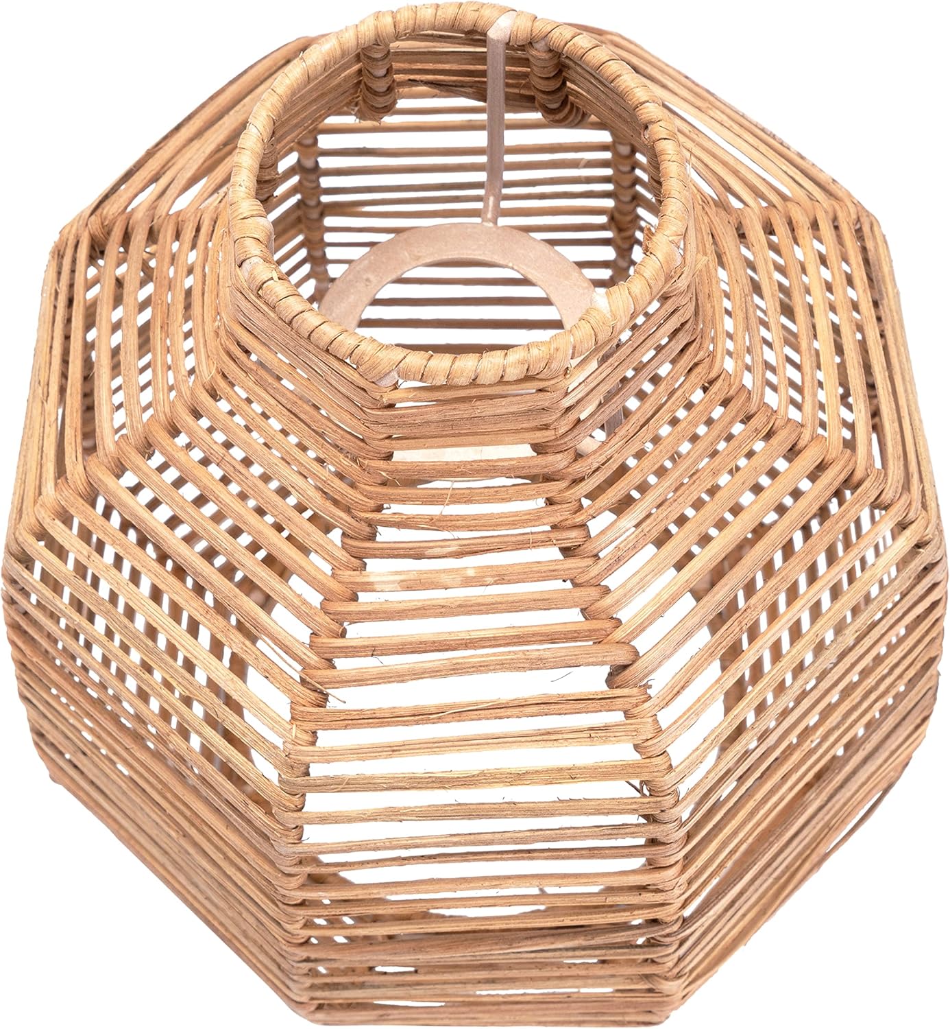 Boho Lampenschirm für E27 Pendelleuchte, H = 22cm * D = 22cm Natur