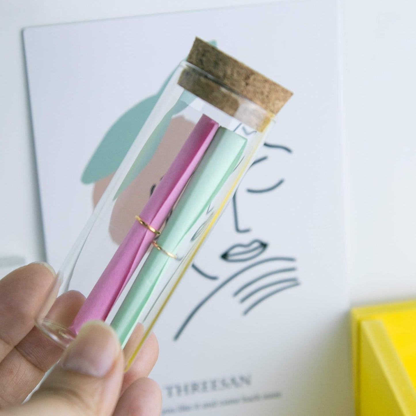 50 x Glasflaschen mit Korken, 50 / 40ml