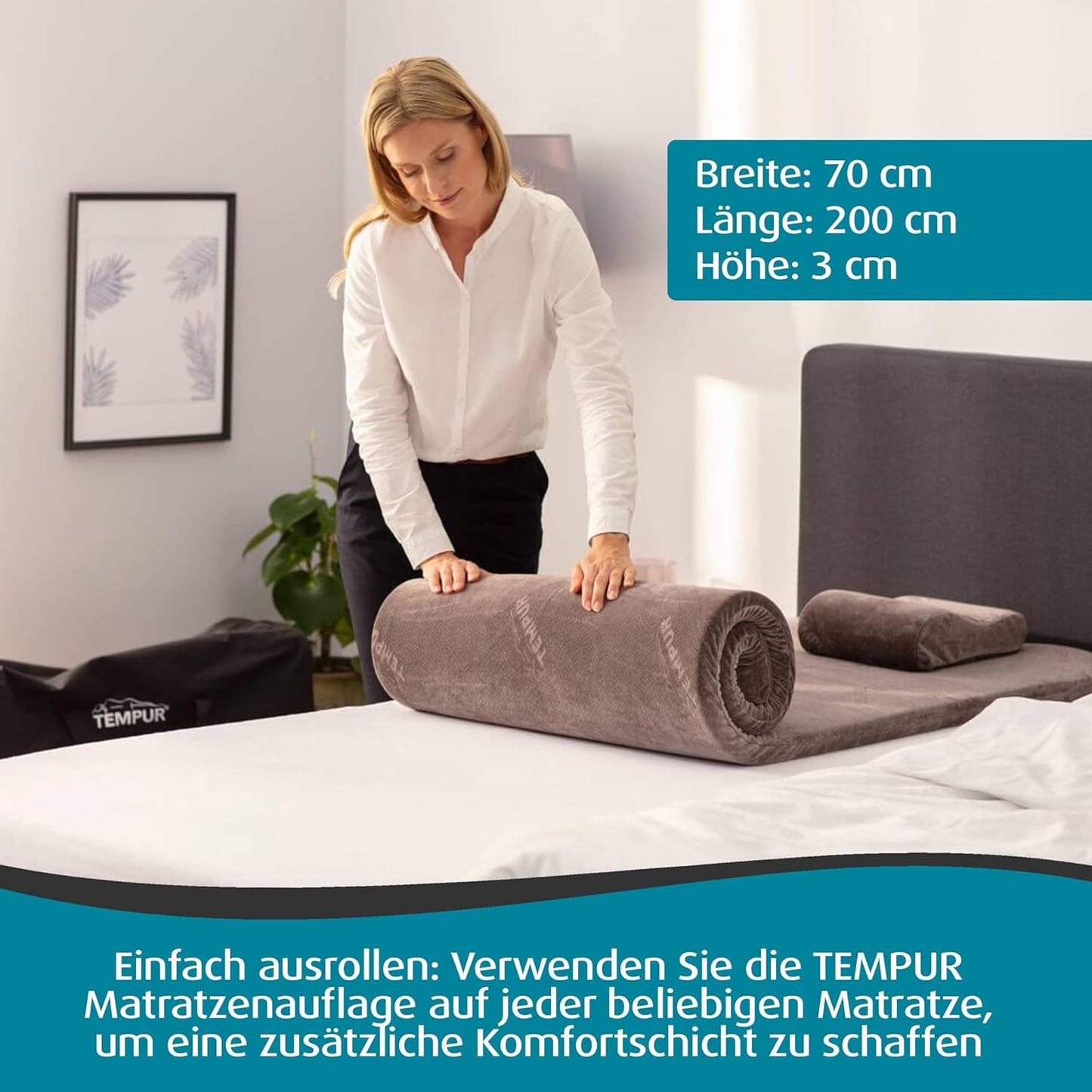 Reiseset mit Nackenkissen, Nachfolger Anthrazit