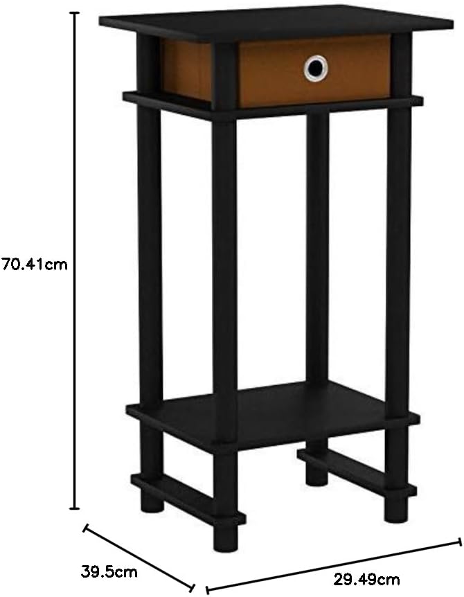 2er Set Beistelltisch, 2er Set Espresso/Braun