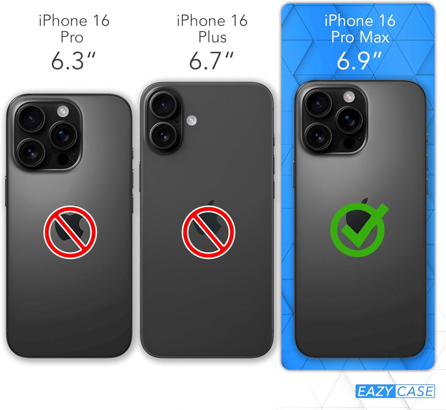Handykette für iPhone 16 Pro Max, Schwarz iPhone 16 Pro Max