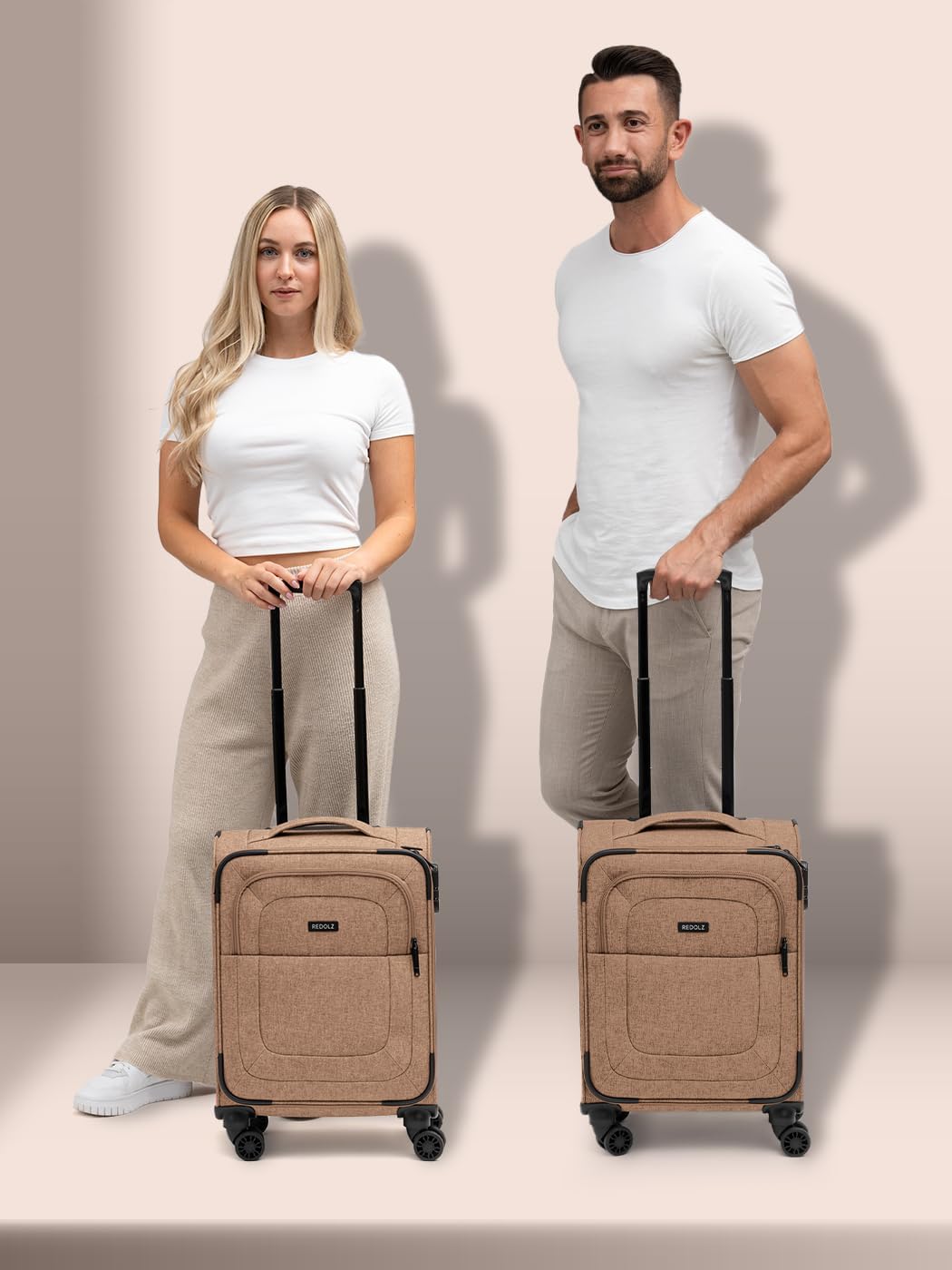 Essentials 12 - Weichschalen-Kabinenkoffer mit 4 Rollen, Coffee S (55 cm) 4-Rad