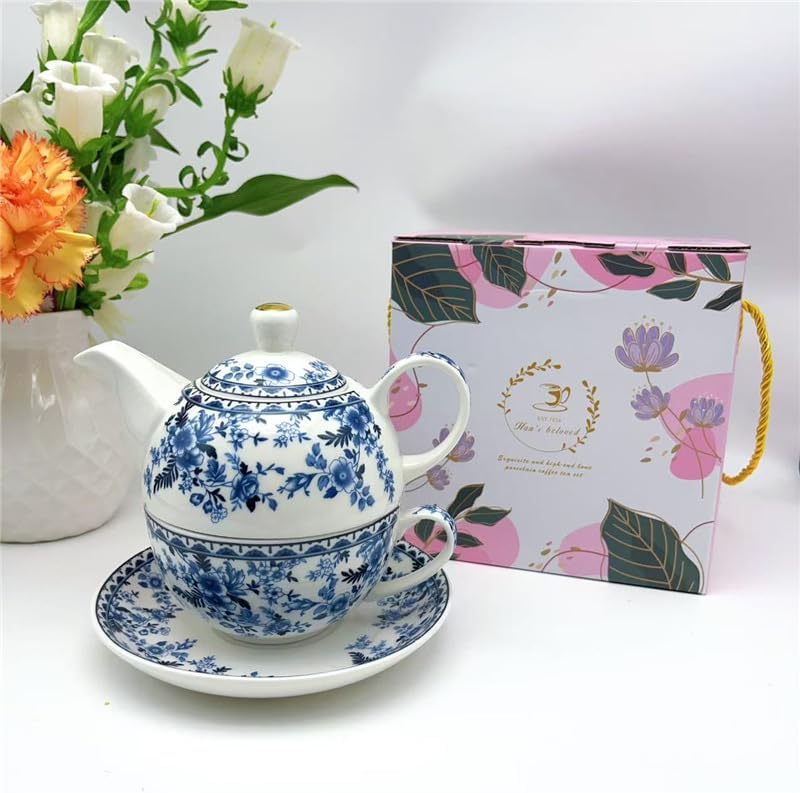 Teeservice für eine Person, Blue And White