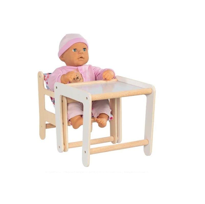 2in1 Puppenhochstuhl mit Tisch