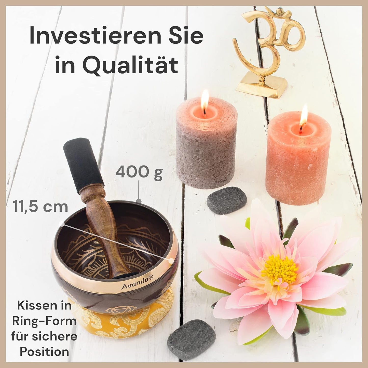 Klangschalen-Set für Meditation und Entspannung