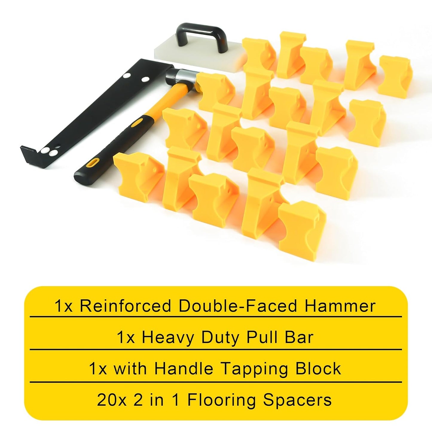 Laminat-Installationsset mit Klopfblock & Abstandhalter