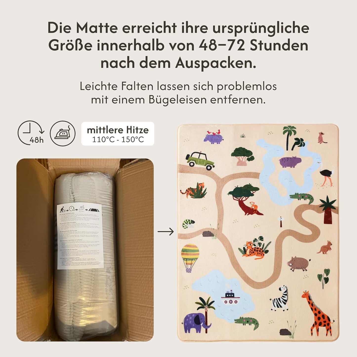 Spielteppich Safari, Safari 120 x 160 cm