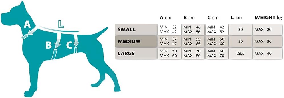 Ausbruchsicheres Hundegeschirr ERGOTREKKING, Schwarz Large