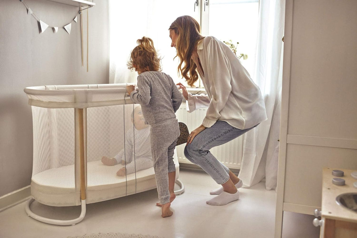 Babybett, Babybett Weiß