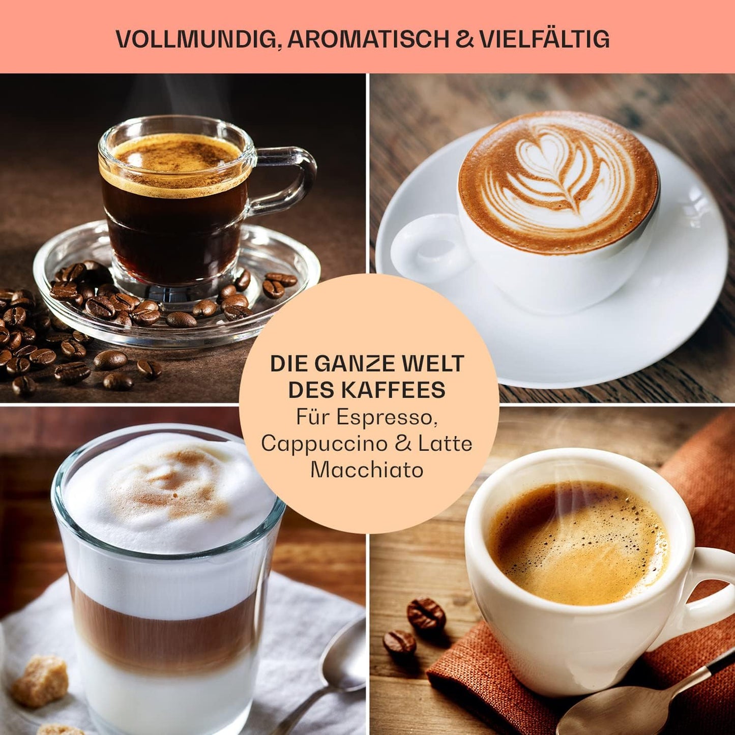 Espresso-Siebträgermaschine, 1.8L Schwarz