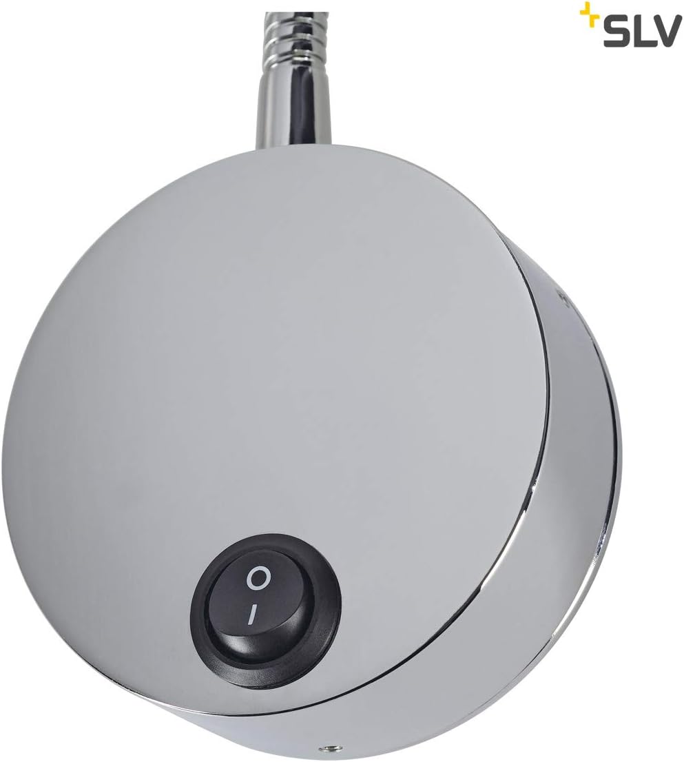 LED-Leselampe Dio Flex Plate, Chrom ohne Leuchtmittel Warmweiss (2700K)