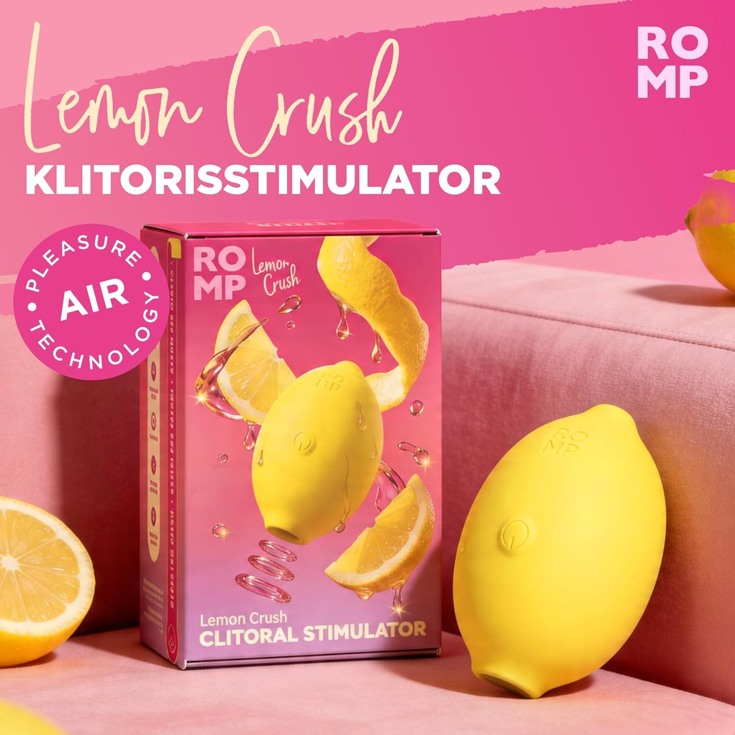 Lemon Klitorisvibrator mit 10 Modi, Gelb