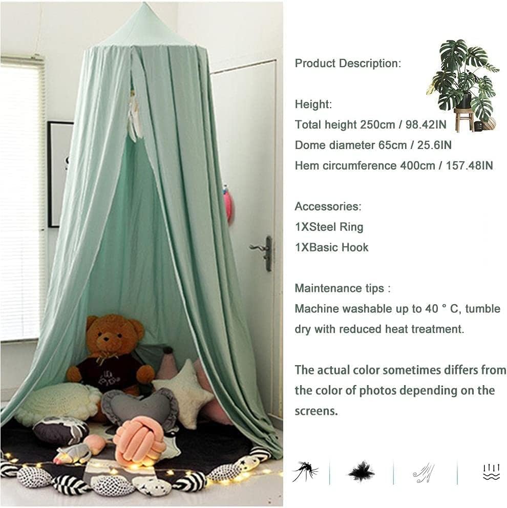 Waschmaschinenfestes Baby Baldachin (250cm Höhe), Kaffee