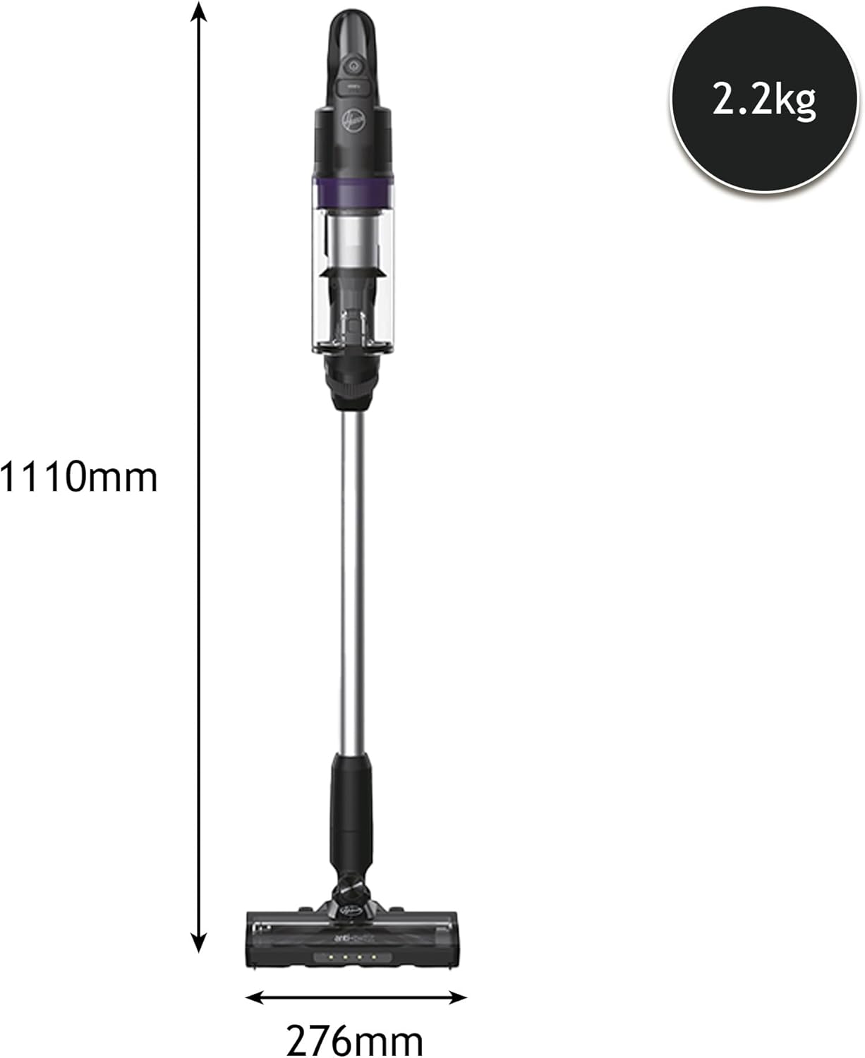 Akku-Staubsauger HF1+ mit Anti-Haarverwicklung und Parkfunktion, Akku Staubsauger Anti-Twist HF1+