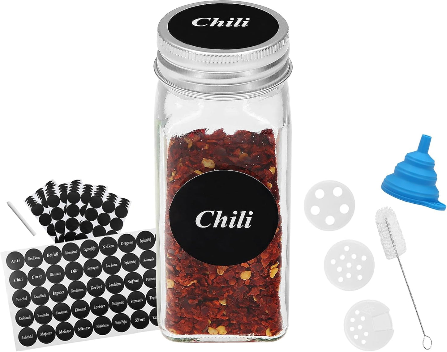 24er Gewürzgläser Set, 24