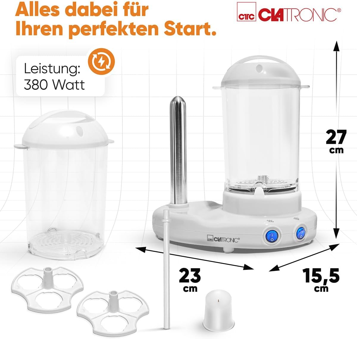 2in1 Hot Dog Maker & Eierkocher Set, Single