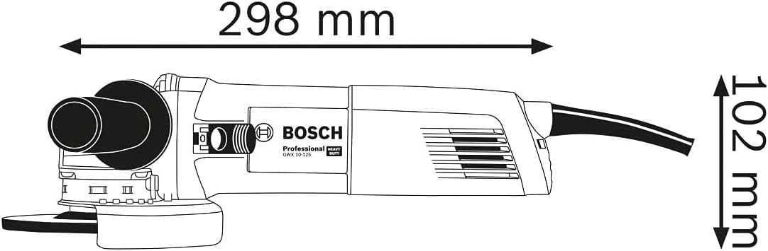 Winkelschleifer GWX 10-125 mit X-LOCK, 1000 Watt 125mm ohne Drehzahlvorwahl