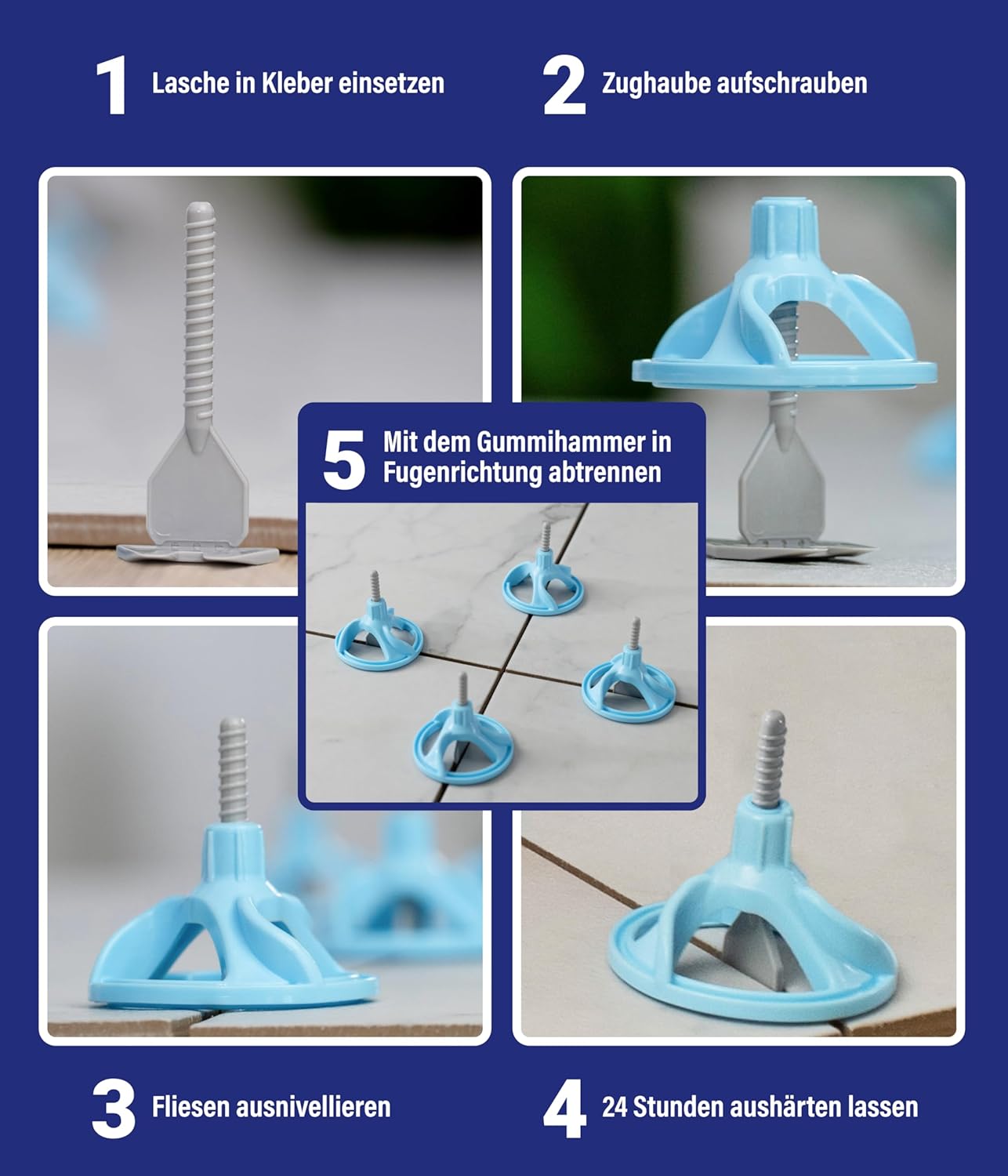 Nivellier Starter-Set für 2mm Fugen
